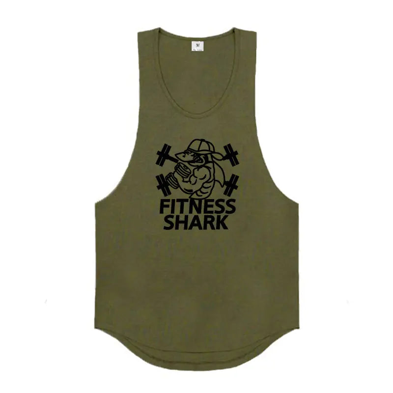 Breathable Loose Cotton Men's Gym Vest for Casual Wear