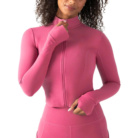 Women's Ultraluxe Cropped Full Zip Jacket