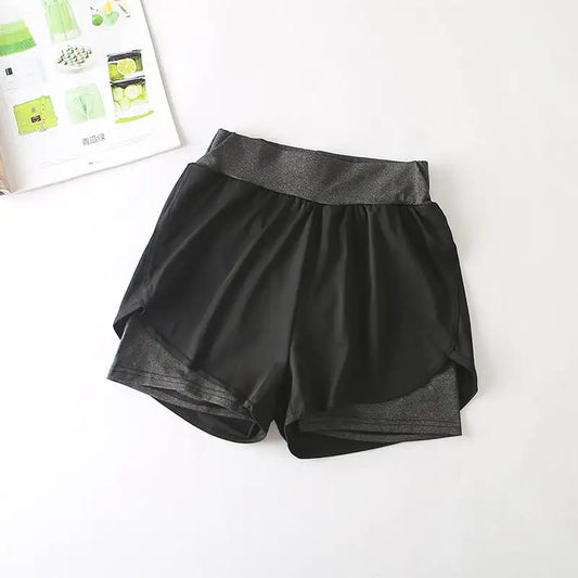 Quick-Drying High-Waist Sports Shorts for Active Wear