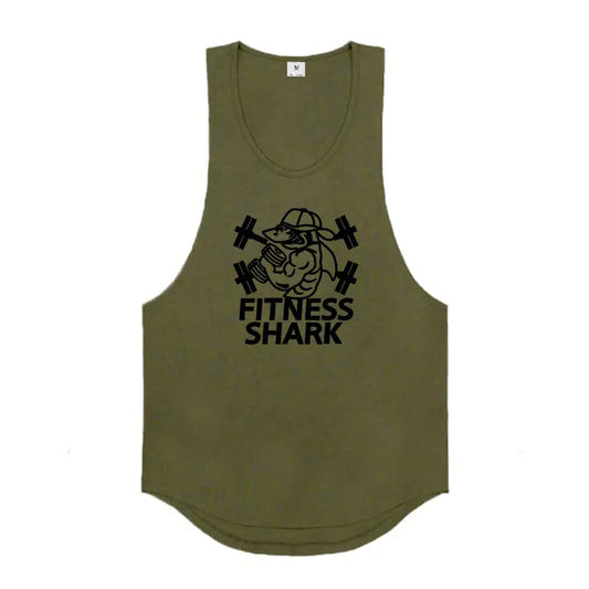 Breathable Loose Cotton Men's Gym Vest for Casual Wear