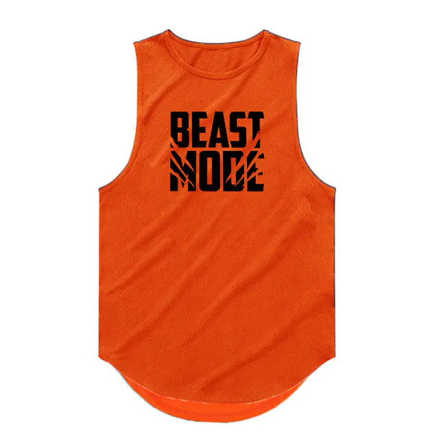 Men's Breathable Polyester Gym Vest for Daily Wear