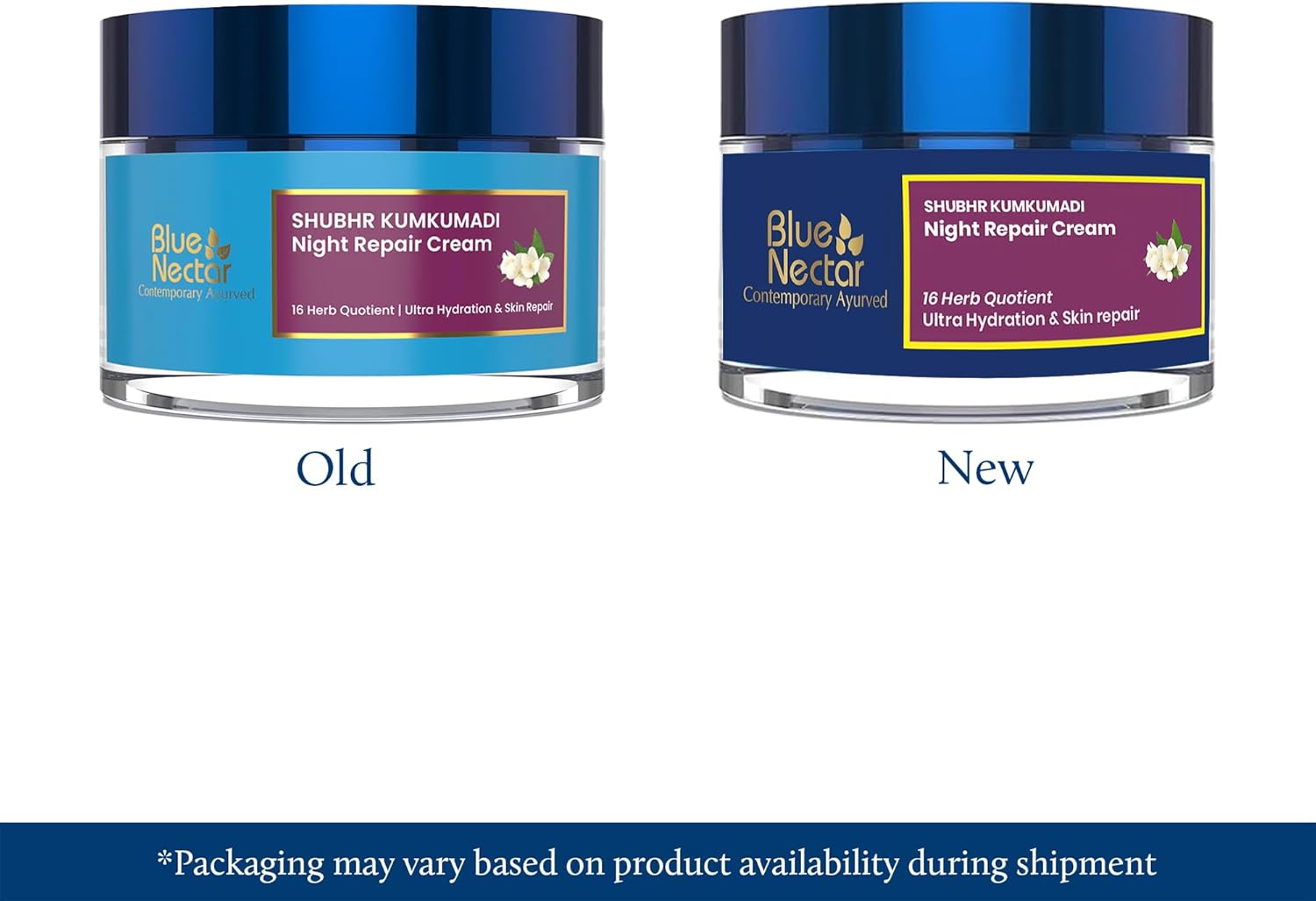 Kumkumadi Night Cream Face Moisturizer for Women with Natural Almond & Saffron | Hydrating Moisturizer Face Cream for Night Time (16 Herbs, 50G).