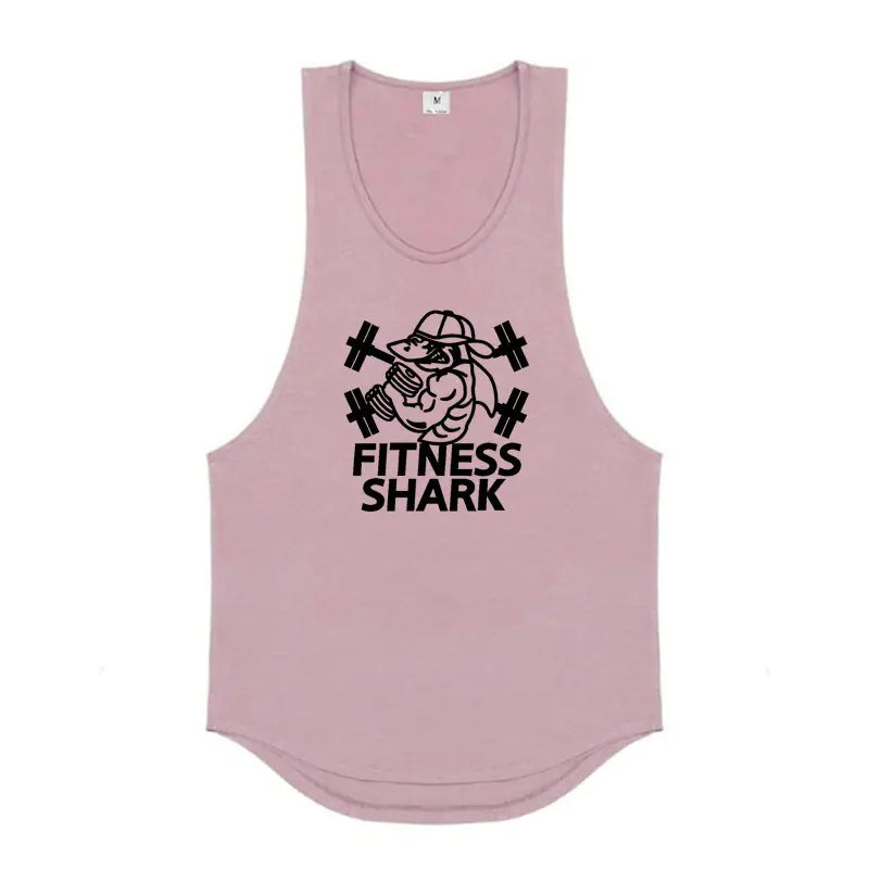 Breathable Loose Cotton Men's Gym Vest for Casual Wear