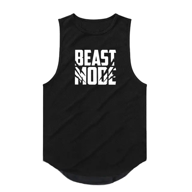 Men's Breathable Polyester Gym Vest for Daily Wear