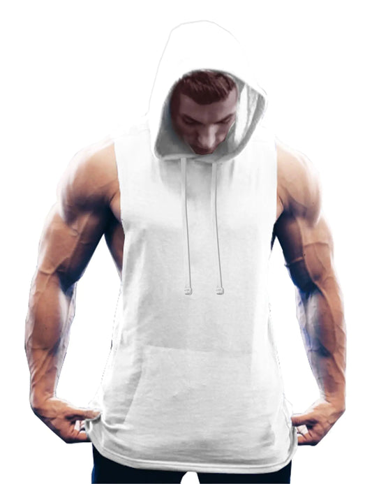 Mens Workout Hooded Tank Tops