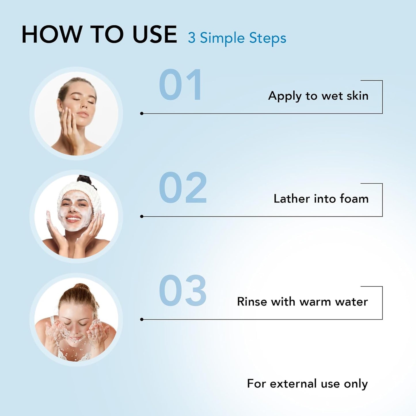 Foaming Facial Cleanser with Organic Aloe Vera, 98.6% Natural, Vegan Face Wash for Women, Gentle Hydrating Cleanser for Sensitive Skin, Removes Makeup & Impurities, 5.1 Fl Oz